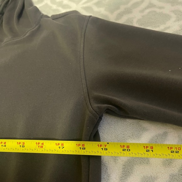 Adidas Hoodie Mens Size S Gray Pullover Long Sleeve 3 Stripe Athleisure - Picture 5 of 5